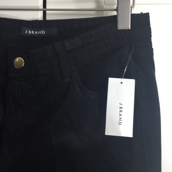 J Brand black cropped corduroy jeans - Picture 2 of 7